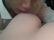 【イチャイチャエッチ】沢山キスして沢山おっぱいを舐める前戯大好きイケメン社会人