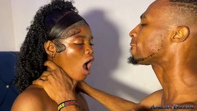stepdad makes these bisexual teens gag on his bbc