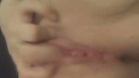 My girlfriend talking to me on the phone and masturbating