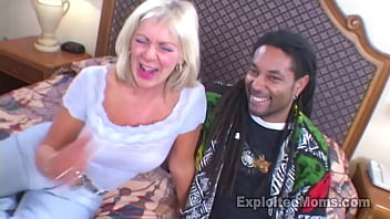 Hot Gilf takes on a Big Black Cock in Mature Interracial Sex Video