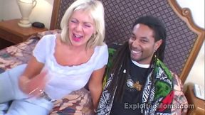 Hot Gilf takes on a Big Black Cock in Mature Interracial Sex Video