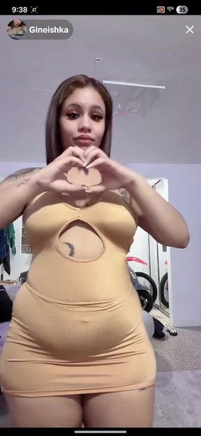 Curvy adult woman in a leotard