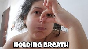Holding Breath with Huge Puffy Cheeks – Struggling & Red Face Challenge