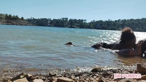 mamei o pau do tatuado dentro de agua na frente de todos os turistas que passeavam de barco ao final da tarde