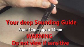 17 minures Fetish Sounding Guide - Sensitive person WARNING: DO NOT VIEW! deep 12mm, 13mm &amp; 14mm w live audio