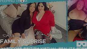Mia Milf - F*mily Suprise; Huge Tits British Bbw Lesbian