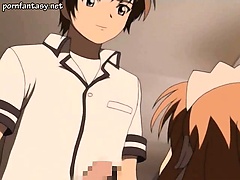 Hentai girl drinking hot jizz