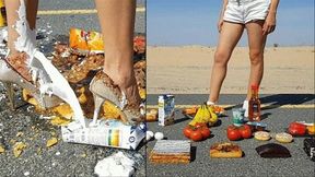 Anastasija 56 - Celebrating 100 destroyed Toy Cars with Food Crush Party