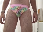 I pee in my panties and suck them dry