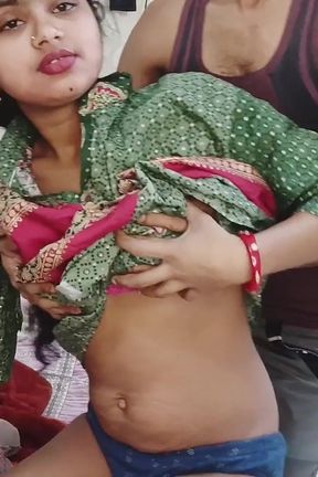 Beutiful Indian Bhabhi Hard Doggy in Bedroom with Devar - Amateur Desi Homemade Roleplay