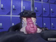 BIG BLACK DRAGON DRINKS HIS THICK CUM AND SPILLS IT EVERYWHERE [TOOTHLESS]