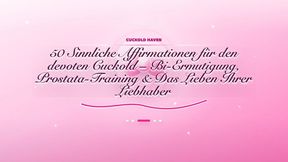 50 Sinnliche Affirmationen für den devoten Cuckold – Bi-Ermutigung, Prostata-Training & Das Lieben Ihrer Liebhaber (Audio auf Deutsch)
