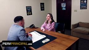 Slutty StepMom Scores Big Dicking StepDad's Principal &mdash;  Keeping StepSon's Scholarships Sweet