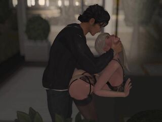 quickie public sex in the garage - 3d hentai
