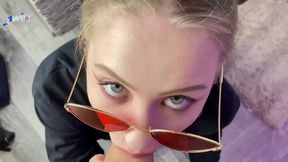 Step Sis sucks my throbbing dick