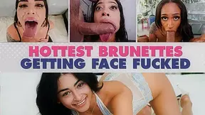 Hottest Brunettes Getting Face Fucked, Scene #03