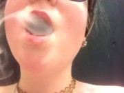 (Babygirl_goth) Alternative Girl Smoking Naked