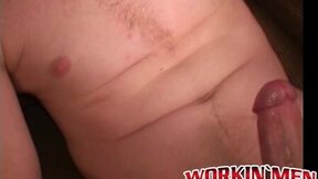 Older amateur has a fun time stroking his dick on the couch