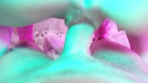 Blonde MILF Eva Latex fetish pink dress minet fuck pussy big dick kink gonzo