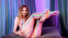 Bamby Doll In Sexy Fishnets