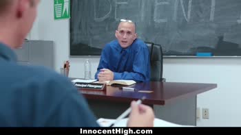 Izzy Bell's Detention Debacle: Petite Teen (18+) Punished by Classmate's Cock
