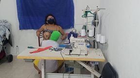 A Seamstress Has a Sensual Adventure with Her Co-worker