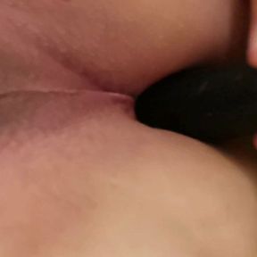 I fucked myself with a long dildo in my big ass