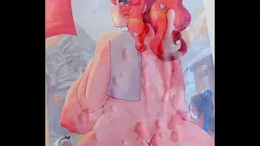 Sonias Busty Pokmon Trainer Gets Drenched in Hot Bukkake After Battle