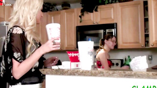 Dominatrix Chef - Food Fight Fun with BDSM Babes