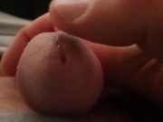 Flaccid cock close up rubbing and playing around
