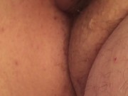 Superchubby wanking his tiny penis