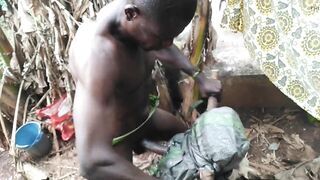 Watch this wild threesome with moaning and moaning in this homemade black flick