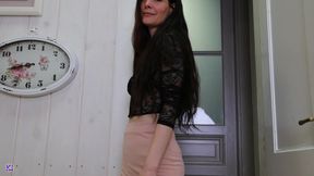 Slow Tease in Black Heels Andsheer Stockings - Footplay and Soft Seduction