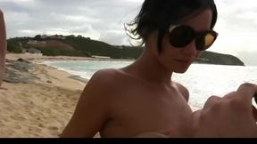 Nude Beach - PhotoShoot 2 - Two Babes Peeing