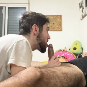 Straight boy sucks me until I in his mouth