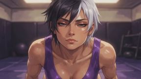 Mixed Wrestling Stories #7B: Curvy Conquest in the Mat Confession (Animated)