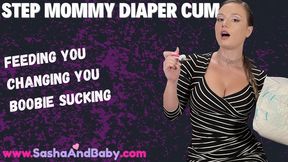 Step Mommy Helps You Masturbate in Your Diaper - Suck Boobies - Nursing - Milk Boobies