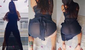 Latina gostosa com bunda grande pedindo piroca