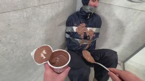 Myxxxy got a messy Experience in nylon Rainwear