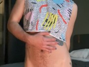 FTM teases and grinds pussy on Hitachi (TEASER)