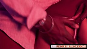 SayUncleNetwork.com - Gay stud Matie takes a wild raw ride on Devin Trez's black mons