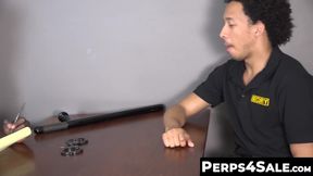 Hot and hung Black Policemen raw fucks and in the office