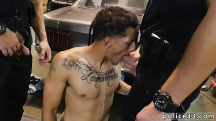 Sexy gay black cop man Get nailed by the police