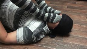Femdome Slave Kiss Feet In Tights - Verified Amateurs, Feet Slave And Slave Feet