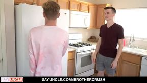StepStepBrothers Turn Video Game Session Into Hot Taboo Gay Sex – Hardcore, Doggystyle Kitchen Fun
