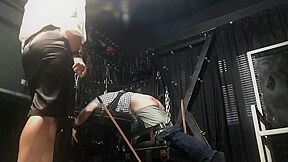 Ladyamber Gives Tim 12 Hard Wide Open Strokes Of Her Senior Cane