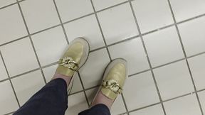forbidden shoe trial: brand new sneakers vs. nicoletta s  worn-out  feet