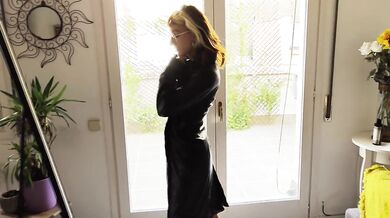 Fucked raw in her leather jacket missionary squirt explosion
