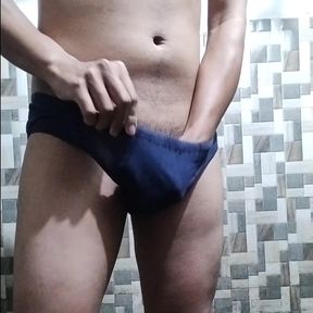 Pissing Wet Horny At Bathroom Cleaning Dick