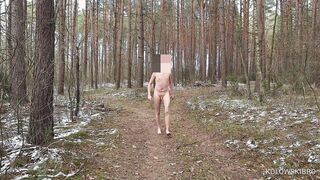 Deviant Exhibitionist: Ambling Thru the Forest in Winter (Petite Pink cigar) - KolowskiBRO